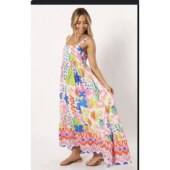 Paper Heart Dresses & Skirts - Paper Heart x Anthropologie Also Known As Petal & Pup Greer print maxi dress. XS